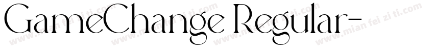 GameChange Regular字体转换